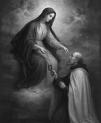 l'atelier of: "The Scapular of Our Lady of Mount Carmel"